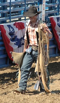 Make a cowboy outfit at home.