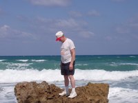 Senor citizens enjoy the beaches in the Melbourne, Florida area.