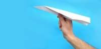 The classic paper airplane is fun for all ages.