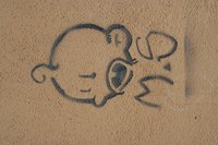 Remove stencil paint to restore the former look of the painted surface.