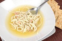 Thicken chicken noodle soup with items in your pantry.