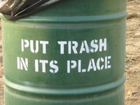 The city of Arlington, Texas, has several regulations for trash pickup.