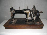 A vintage sewing machine