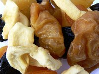 Dried apples can be mixed with other dried fruits and stored for a yummy trail mix.