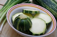 Summer squash has tender outside skin.