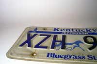 A vehicle owner may surrender his license plate at the DMV.