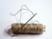 Darning was a common practice when clothes where handmade.