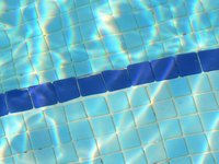 Pool filters and pumps keep the water clean.