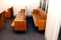 Cut down a church pew to fit anywhere in your home.