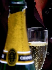 Celebrate a 1940s birthday with champagne.