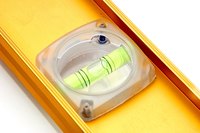 A level can check for plumb.