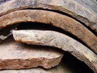 Roofing tiles can be used in gardening.