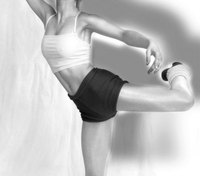 "Flashdance"-themed costumes work well for '80s theme parties.