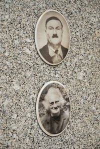 Clean old glossy photographs carefully.