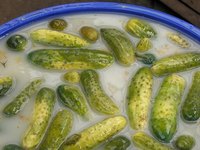 Once the pickles are gone, this food-grade barrel could be repurposed into a water-saving rain barrel.
