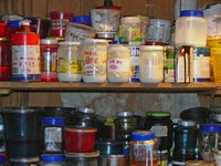 Store solvents in air-tight containers that are labeled well.