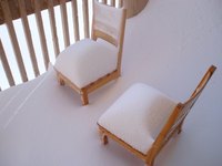 Many people use calcium chloride flakes on their decks to prevent dangerous, slippery conditions.