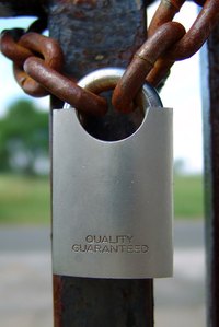 Each lock acts as a link in the chain.