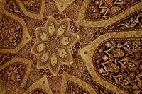 Flatten an area rug with an iron.