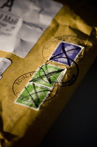 Mailing a package with ground shipping saves money.
