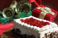 Prepare red velvet cake in square or round cake pans.