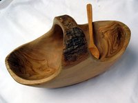 A wooden bowl lasts a long time with proper care.