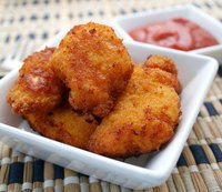 Frying time for chicken nuggets can vary depending on their size.