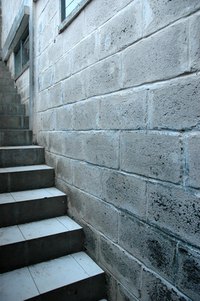 These cement blocks will absorb water if they are not sealed.