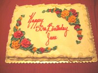 Birthday parties are a social way of celebrating someone's 50th birthday.