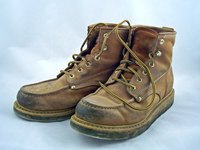 Safety boots often have a steel-reinforced toe.