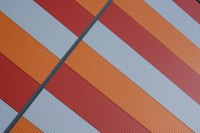 Plastic corrugated roofing panels come in a variety of colors.
