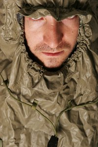 Waterproof fabrics offer the best protection in heavy rainfall.