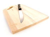 Some wooden cutting boards will warp if cleaned in the dishwasher.
