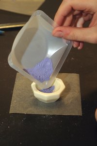 Most powder coating can be disposed of in the regular trash.