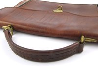Leather bags are a fashionable item.