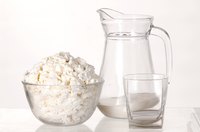 Soy milk products are healthy alternatives in a non-dairy diet.