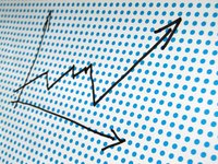 A trailing average will smooth out the peaks and troughs.