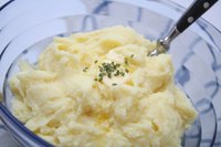 Mashed potatoes make a hearty dish that works well for Fall and Winter dinner parties.