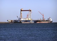 An oil tanker off the coast of Egypt