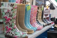 Paint your own designer wellies together with the kids