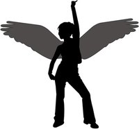 Subvert the traditional angel wings look by making black angel wings.