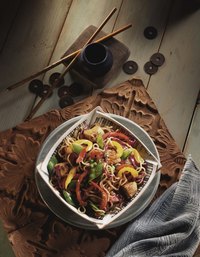 Saute chicken pieces for a fast stir-fry.