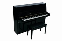 Make a model of a piano with construction paper and cardboard.