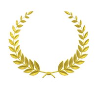 A golden laurel wreath is often associated with the Olympic Games.