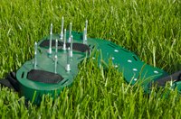Lawn sandals aerate your lawn while you do other tasks.