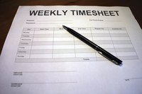 Pen and time sheet.