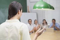 A woman is giving a speech.
