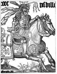 The Knights Templar often wore tunics with a cross.