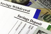 You can get blank deposit slips at the bank or online.