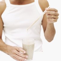 Healthy man with a shake